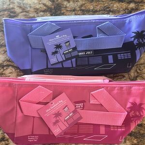 Trader Joe's Mini Insulated Bags - Purple and Pink